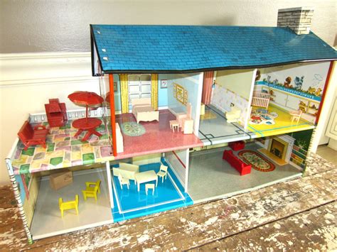 1969 doll house metal|50s marx metal doll house.